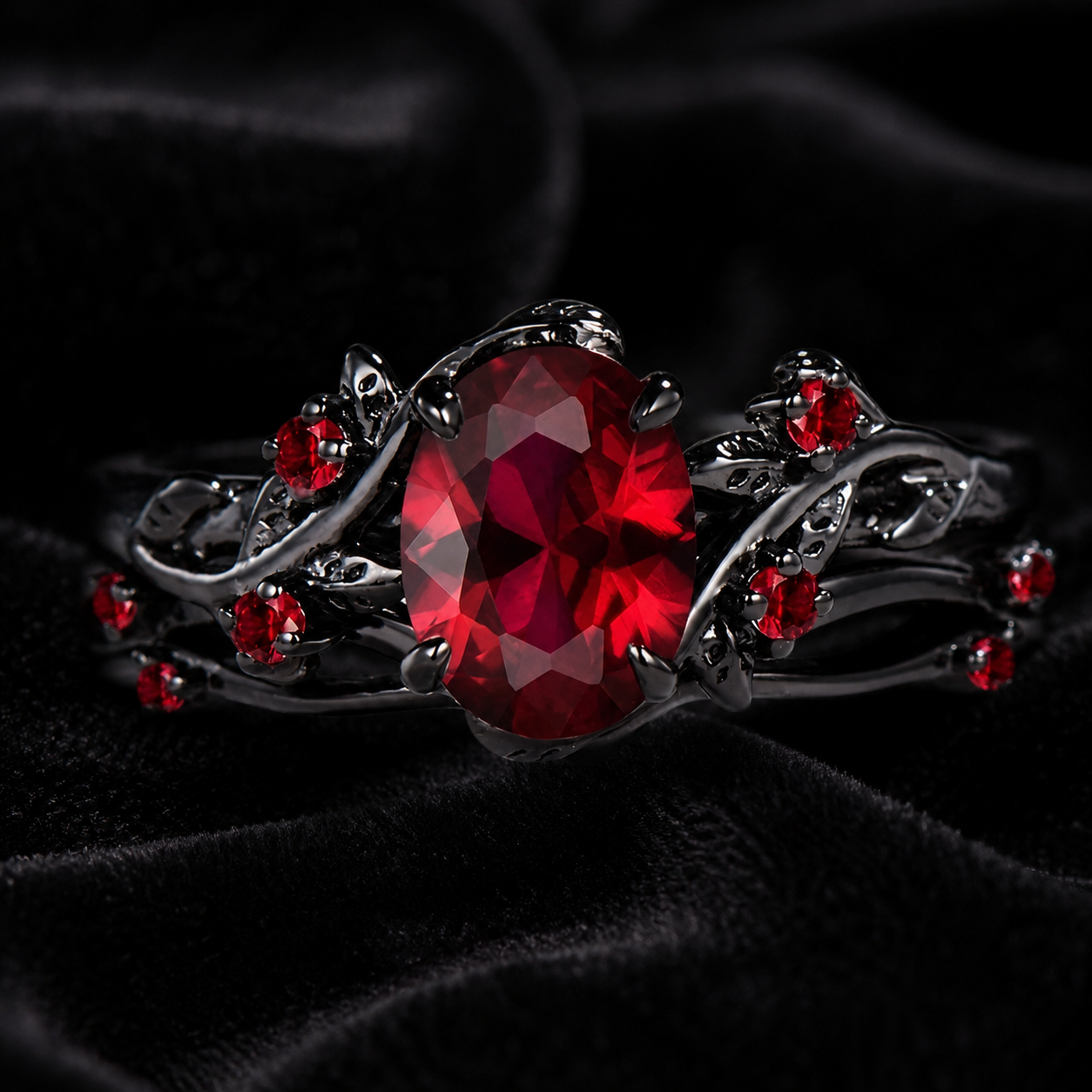 Ruby Crown Ring