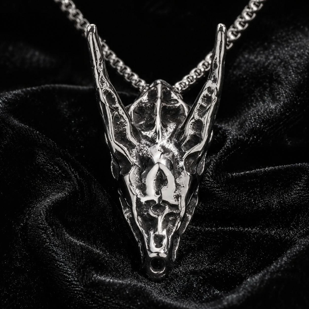 Horned Skull Pendant