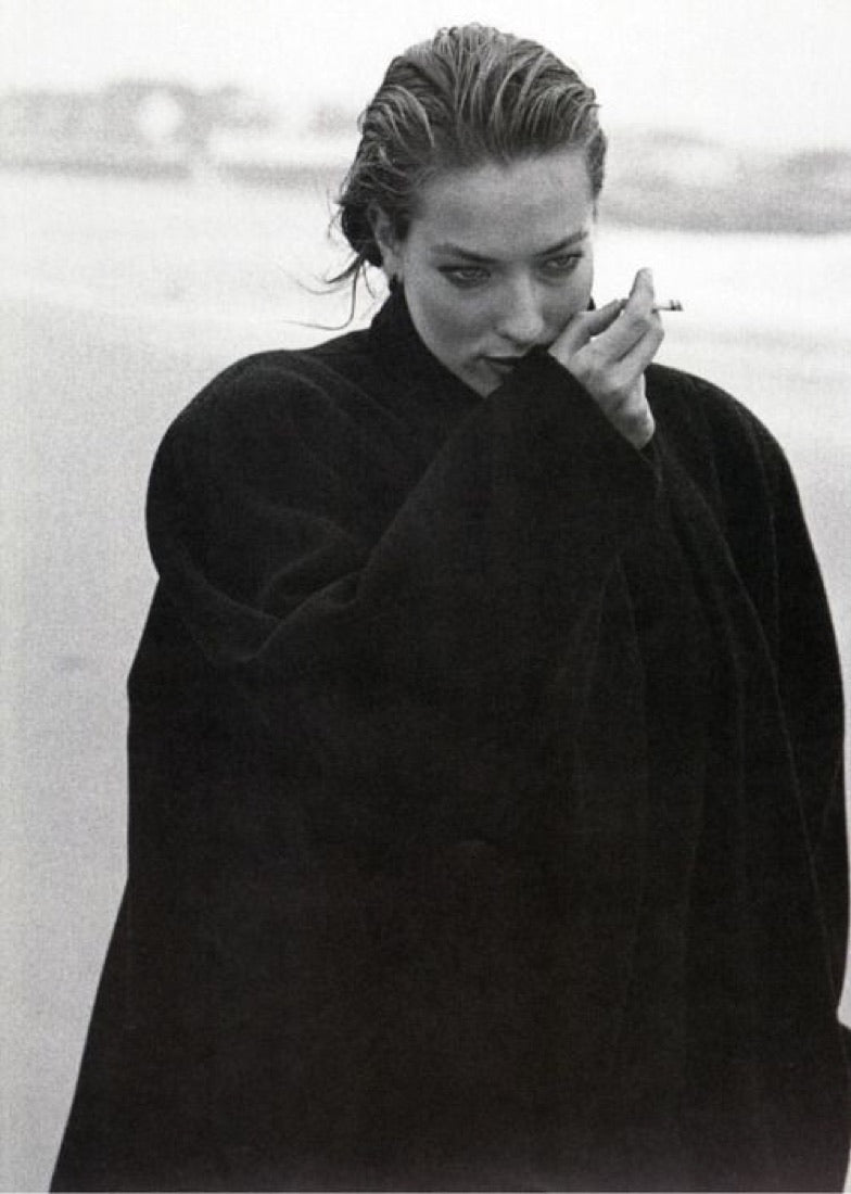 Editorial, coat on the beach